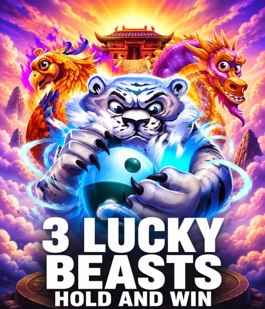 Capa de 3 Lucky Beasts: Hold & Win — Octoplay